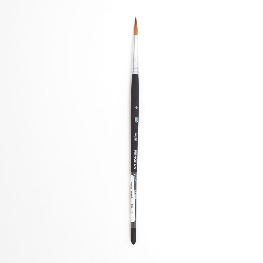 Princeton, Brushes, Art & School, Elite, Synthetic, Kolinsky Sable, Watercolor, 105319, Round, 4